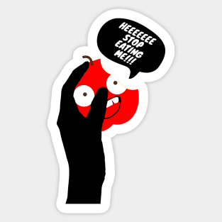 Eapple - STOP EATING ME! Sticker